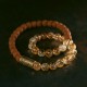 Citrine Rudraksha Bodhi Seed Brass Bead Prosperity Bracelet