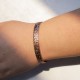 Floral Magnetic Copper Adjustable Cuff
