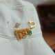 Fu Character Butterfly Brass Fortune Brooch Fu Character Butterfly Brass Fortune Brooch