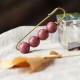 Vintage Sandalwood Agathis Ebony Beads Healing Brooch Vintage Sandalwood Agathis Ebony Beads Healing Brooch
