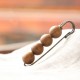 Vintage Sandalwood Agathis Ebony Beads Healing Brooch Vintage Sandalwood Agathis Ebony Beads Healing Brooch
