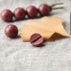 Vintage Sandalwood Agathis Ebony Beads Healing Brooch Vintage Sandalwood Agathis Ebony Beads Healing Brooch