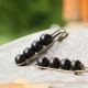 Vintage Sandalwood Agathis Ebony Beads Healing Brooch Vintage Sandalwood Agathis Ebony Beads Healing Brooch