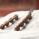 Vintage Sandalwood Agathis Ebony Beads Healing Brooch Vintage Sandalwood Agathis Ebony Beads Healing Brooch