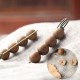 Vintage Sandalwood Agathis Ebony Beads Healing Brooch Vintage Sandalwood Agathis Ebony Beads Healing Brooch