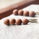 Vintage Sandalwood Agathis Ebony Beads Healing Brooch Vintage Sandalwood Agathis Ebony Beads Healing Brooch