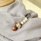 Vintage Bodhi Seed Boxwood Lotus Sandalwood Peace Brooch