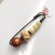 Vintage Bodhi Seed Boxwood Lotus Sandalwood Peace Brooch