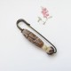 Nine-Eye Dzi Bead Bodhi Seed Lotus Protection Brooch Nine-Eye Dzi Bead Bodhi Seed Lotus Protection Brooch