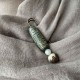 Nine-Eye Dzi Bead Bodhi Seed Lotus Protection Brooch Nine-Eye Dzi Bead Bodhi Seed Lotus Protection Brooch