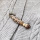 Nine-Eye Dzi Bead Bodhi Seed Lotus Protection Brooch Nine-Eye Dzi Bead Bodhi Seed Lotus Protection Brooch