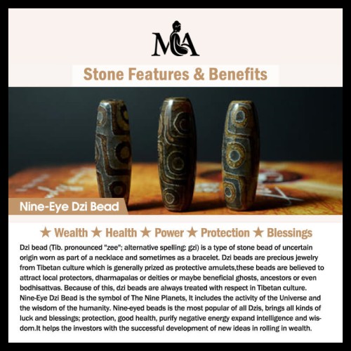 Nine-Eye Dzi Bead Bodhi Seed Lotus Protection Brooch Nine-Eye Dzi Bead Bodhi Seed Lotus Protection Brooch
