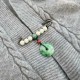 Bodhi Seed Jade Peace Luck Brooch