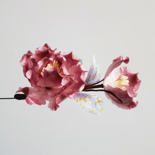 Handmade Velvet Mulberry Silk Red Flower Brooch Handmade Velvet Mulberry Silk Red Flower Brooch