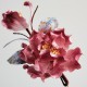 Handmade Velvet Mulberry Silk Red Flower Brooch Handmade Velvet Mulberry Silk Red Flower Brooch