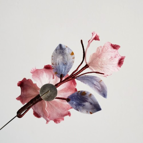 Handmade Velvet Mulberry Silk Red Flower Brooch Handmade Velvet Mulberry Silk Red Flower Brooch