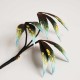 Handmade Velvet Mulberry Silk Green Bamboo Leaves Brooch Handmade Velvet Mulberry Silk Green Bamboo Leaves Brooch