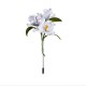 Handmade Velvet Mulberry Silk White Iris Brooch Handmade Velvet Mulberry Silk White Iris Brooch