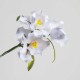 Handmade Velvet Mulberry Silk White Iris Brooch Handmade Velvet Mulberry Silk White Iris Brooch