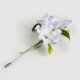 Handmade Velvet Mulberry Silk White Iris Brooch Handmade Velvet Mulberry Silk White Iris Brooch