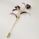 Handmade Velvet Mulberry Silk Orchid Flower Brooch Handmade Velvet Mulberry Silk Orchid Flower Brooch