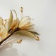 Handmade Velvet Mulberry Silk White Camellia Brooch Handmade Velvet Mulberry Silk White Camellia Brooch