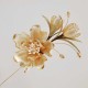 Handmade Velvet Mulberry Silk White Camellia Brooch Handmade Velvet Mulberry Silk White Camellia Brooch