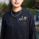 Handmade Yangzhou Velvet Mulberry Silk Green Bamboo Brooch Handmade Yangzhou Velvet Mulberry Silk Green Bamboo Brooch