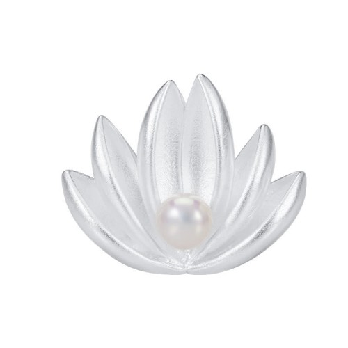 925 Sterling Silver Lotus Pearl New Beginning Brooch 925 Sterling Silver Lotus Pearl New Beginning Brooch