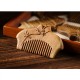 Green Sandalwood Flower Engraved Soothing Comb Green Sandalwood Flower Engraved Soothing Comb