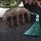 Green Sandalwood Plum Blossom Koi Fish Engraved Comb Green Sandalwood Plum Blossom Koi Fish Engraved Comb