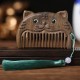 Chinese Zodiac Green Sandalwood Peace Mini Comb Chinese Zodiac Green Sandalwood Peace Mini Comb