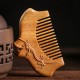 Green Sandalwood Flower Engraved Soothing Comb Green Sandalwood Flower Engraved Soothing Comb