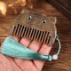 Chinese Zodiac Green Sandalwood Peace Mini Comb Chinese Zodiac Green Sandalwood Peace Mini Comb