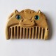 Chinese Zodiac Green Sandalwood Peace Mini Comb Chinese Zodiac Green Sandalwood Peace Mini Comb