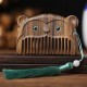 Chinese Zodiac Green Sandalwood Peace Mini Comb Chinese Zodiac Green Sandalwood Peace Mini Comb