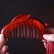 Small Leaf Sandalwood Bunny Comb with Gift Box Small Leaf Sandalwood Bunny Comb with Gift Box