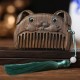 Chinese Zodiac Green Sandalwood Peace Mini Comb Chinese Zodiac Green Sandalwood Peace Mini Comb