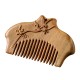 Green Sandalwood Flower Engraved Soothing Comb Green Sandalwood Flower Engraved Soothing Comb