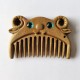 Chinese Zodiac Green Sandalwood Peace Mini Comb Chinese Zodiac Green Sandalwood Peace Mini Comb