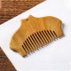 Green Sandalwood Flower Engraved Soothing Comb Green Sandalwood Flower Engraved Soothing Comb