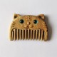 Chinese Zodiac Green Sandalwood Peace Mini Comb Chinese Zodiac Green Sandalwood Peace Mini Comb