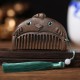 Chinese Zodiac Green Sandalwood Peace Mini Comb Chinese Zodiac Green Sandalwood Peace Mini Comb