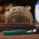 Chinese Zodiac Green Sandalwood Peace Mini Comb Chinese Zodiac Green Sandalwood Peace Mini Comb