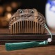 Chinese Zodiac Green Sandalwood Peace Mini Comb Chinese Zodiac Green Sandalwood Peace Mini Comb