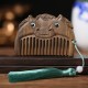 Chinese Zodiac Green Sandalwood Peace Mini Comb Chinese Zodiac Green Sandalwood Peace Mini Comb
