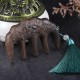 Green Sandalwood Plum Blossom Koi Fish Engraved Comb Green Sandalwood Plum Blossom Koi Fish Engraved Comb