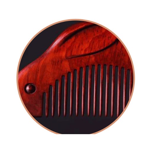 Small Leaf Sandalwood Bunny Comb with Gift Box Small Leaf Sandalwood Bunny Comb with Gift Box