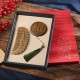 Natural Green Sandalwood Rosewood Peacock Butterfly Comb Natural Green Sandalwood Rosewood Peacock Butterfly Comb