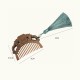 Green Sandalwood Fox Peony Lotus Engraved Comb